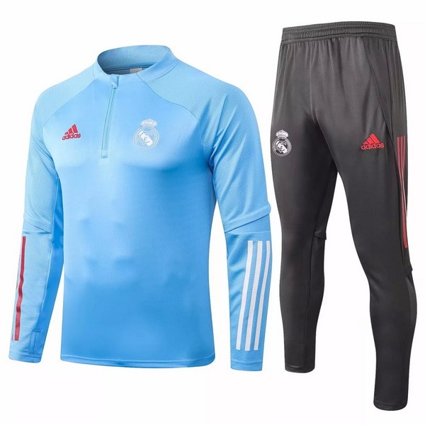 Trainingsanzug Real Madrid 2020-21 Blau Licht Grau